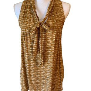 Womens Willow and Clay sleevelss blouse. Dark golden color.  Size Medium